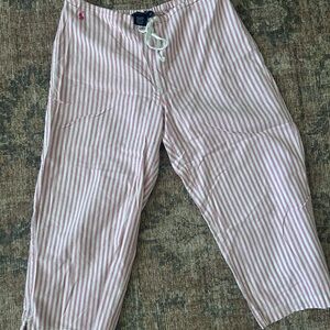 Ralph Lauren Pink and White Striped PJ pants